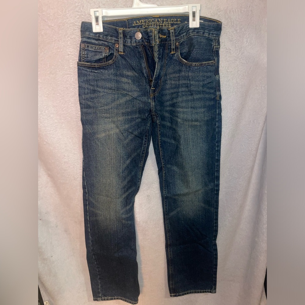AMERICAN EAGLE Slim Straight Blue Jeans
